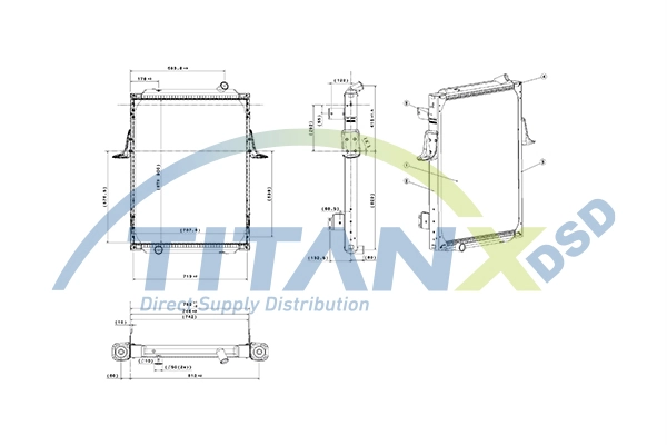 Radiator, engine cooling RX169016