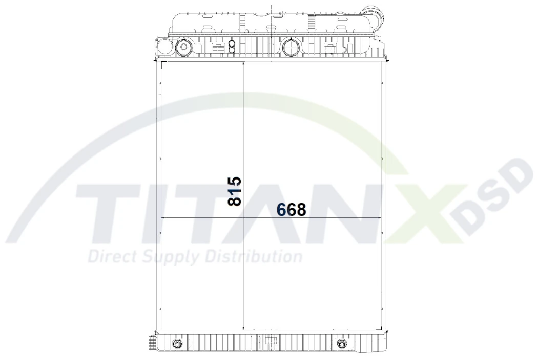Radiator, engine cooling RX119015