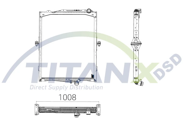 Radiator, engine cooling RX129010