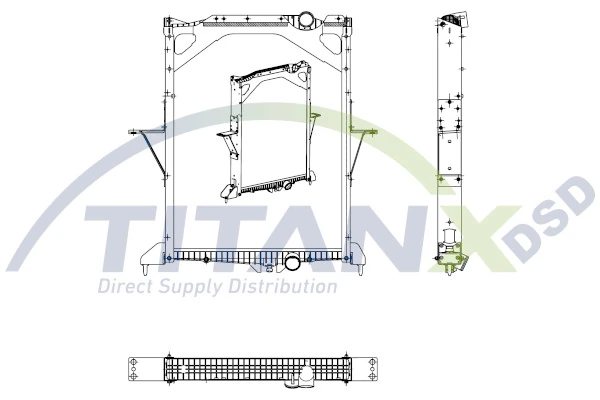 Radiator, engine cooling RX129005
