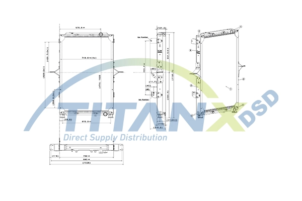 Radiator, engine cooling RX169008