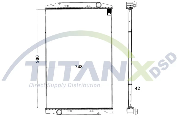 Radiator, engine cooling RX159003