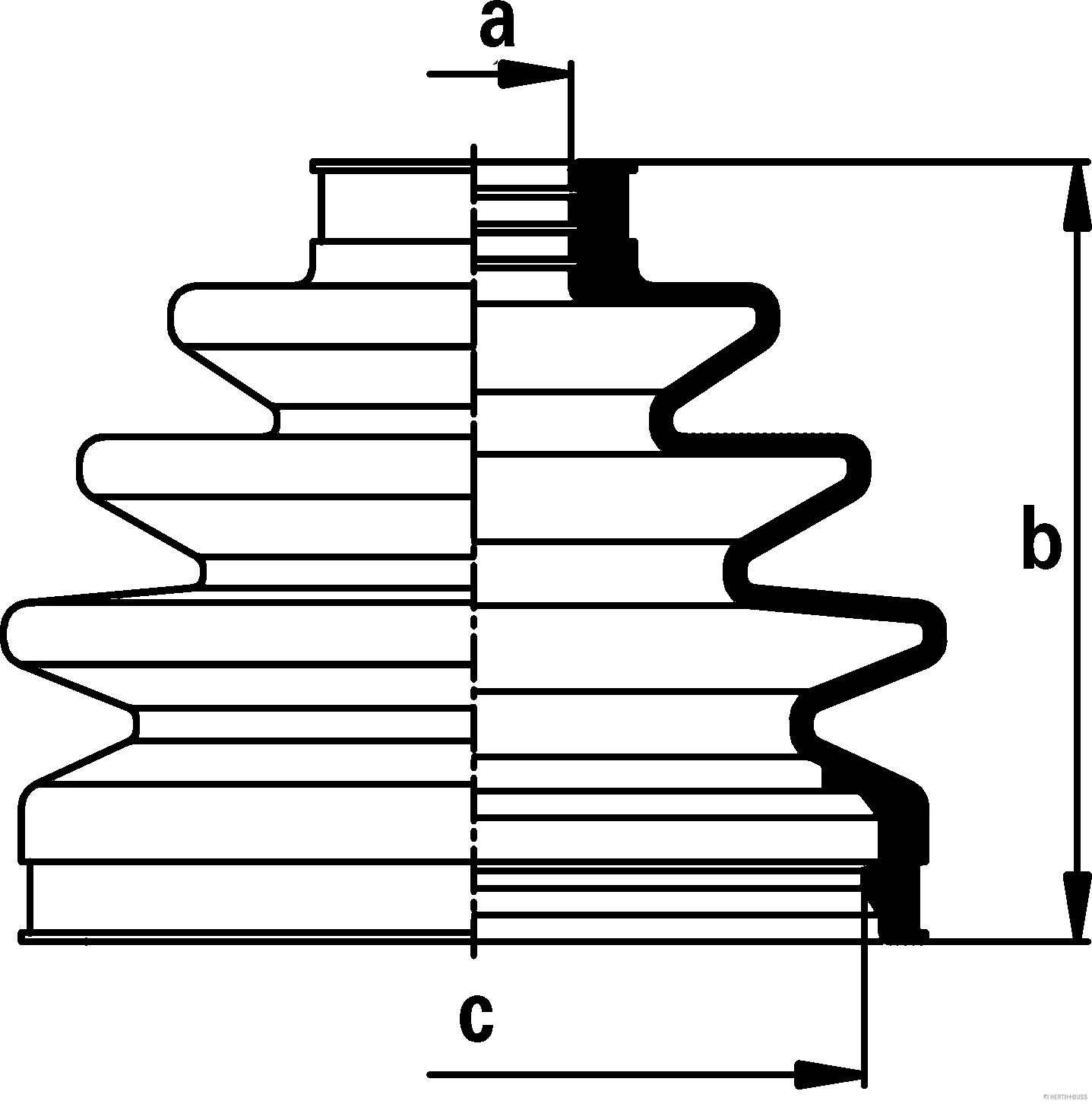 Bellow Kit, drive shaft J2861030