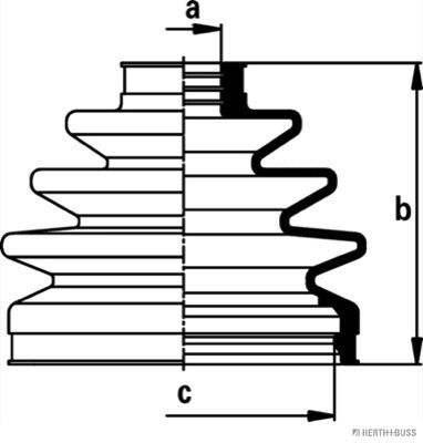 Bellow Kit, drive shaft J2861030