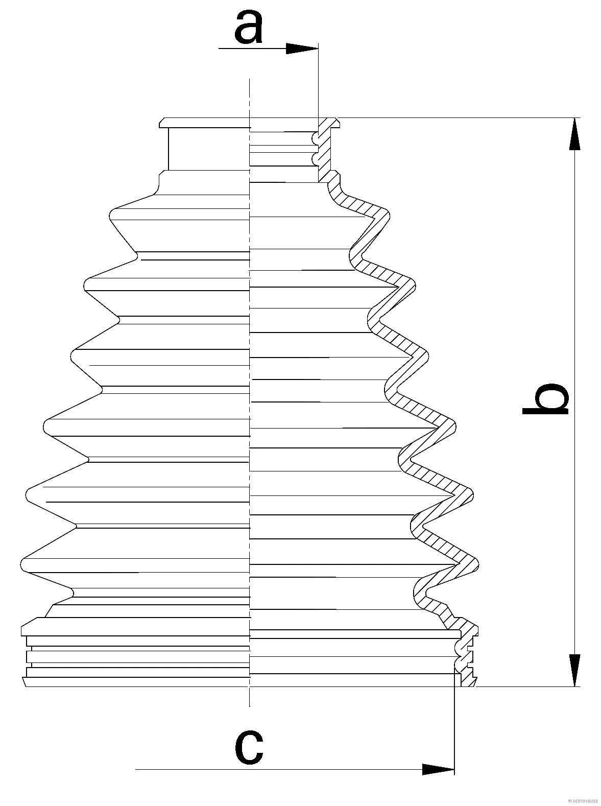 Bellow Kit, drive shaft J2862029