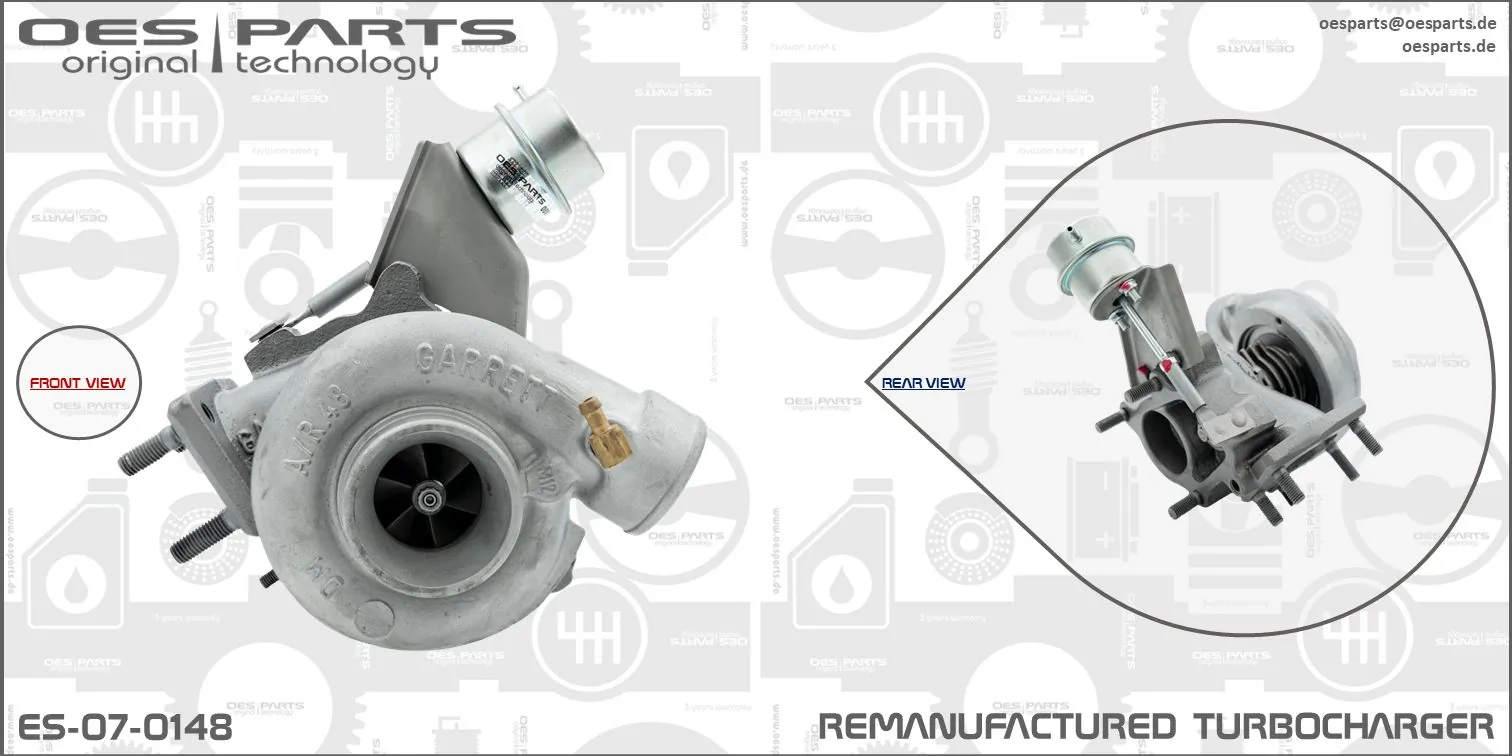 Charger, charging (supercharged/turbocharged) Product line OES-PARTS ES-07-0148