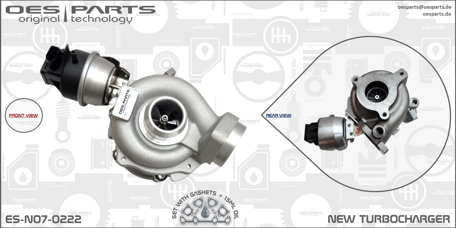 Charger, charging (supercharged/turbocharged) Product line OES-PARTS ES-N07-0222