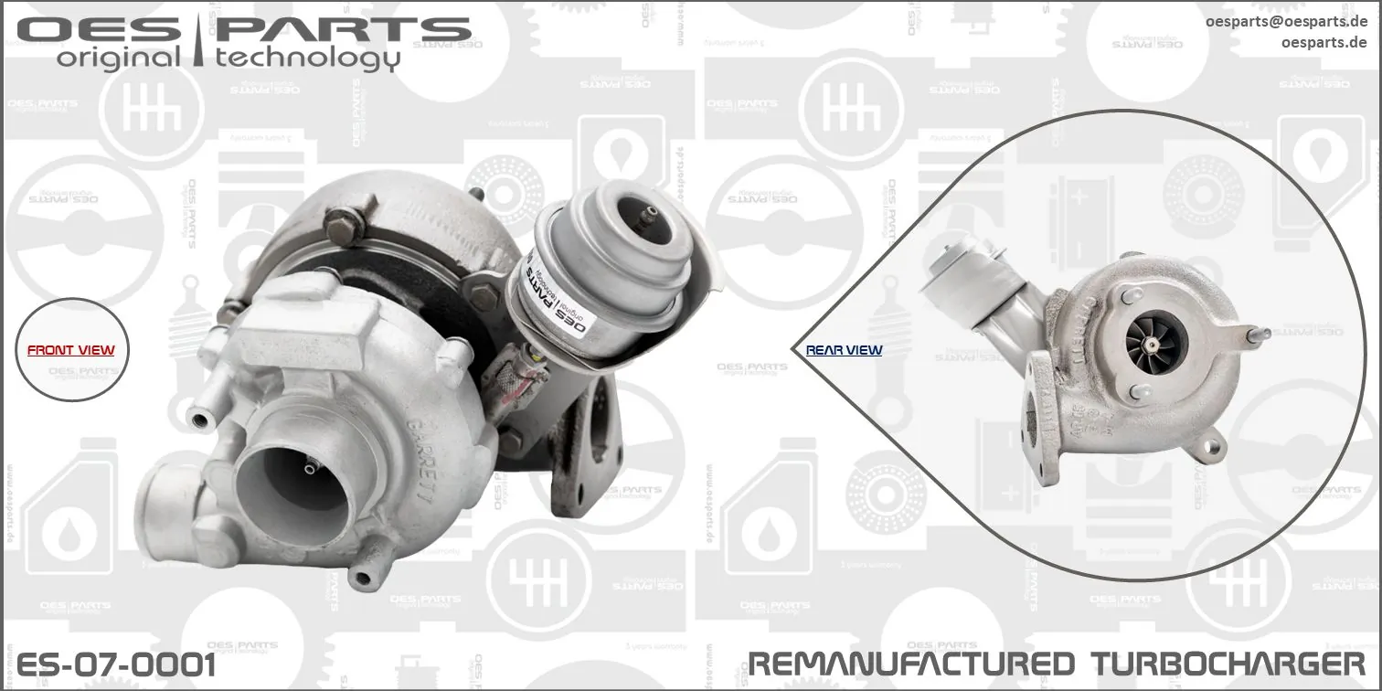 Charger, charging (supercharged/turbocharged) Product line OES-PARTS ES-07-0001