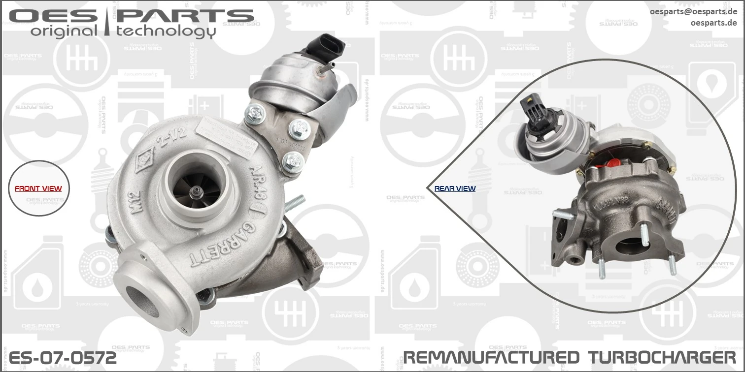 Charger, charging (supercharged/turbocharged) Product line OES-PARTS ES-07-0572