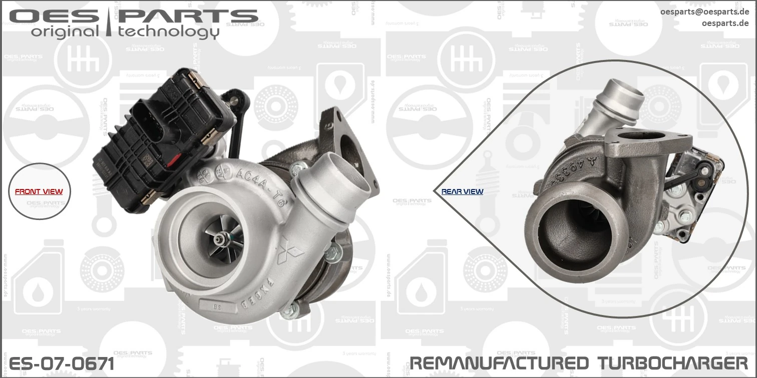Charger, charging (supercharged/turbocharged) Product line OES-PARTS ES-07-0671