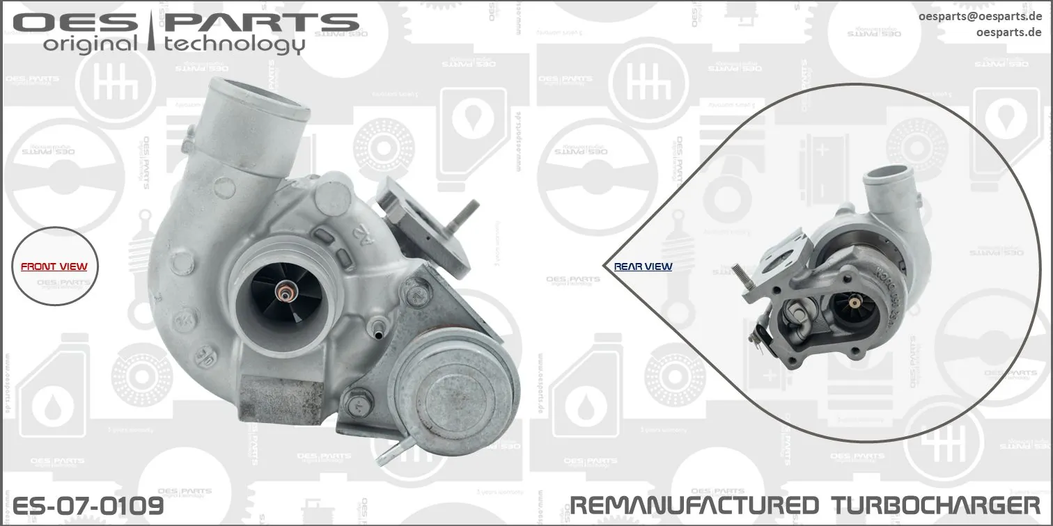 Charger, charging (supercharged/turbocharged) Product line OES-PARTS ES-07-0109
