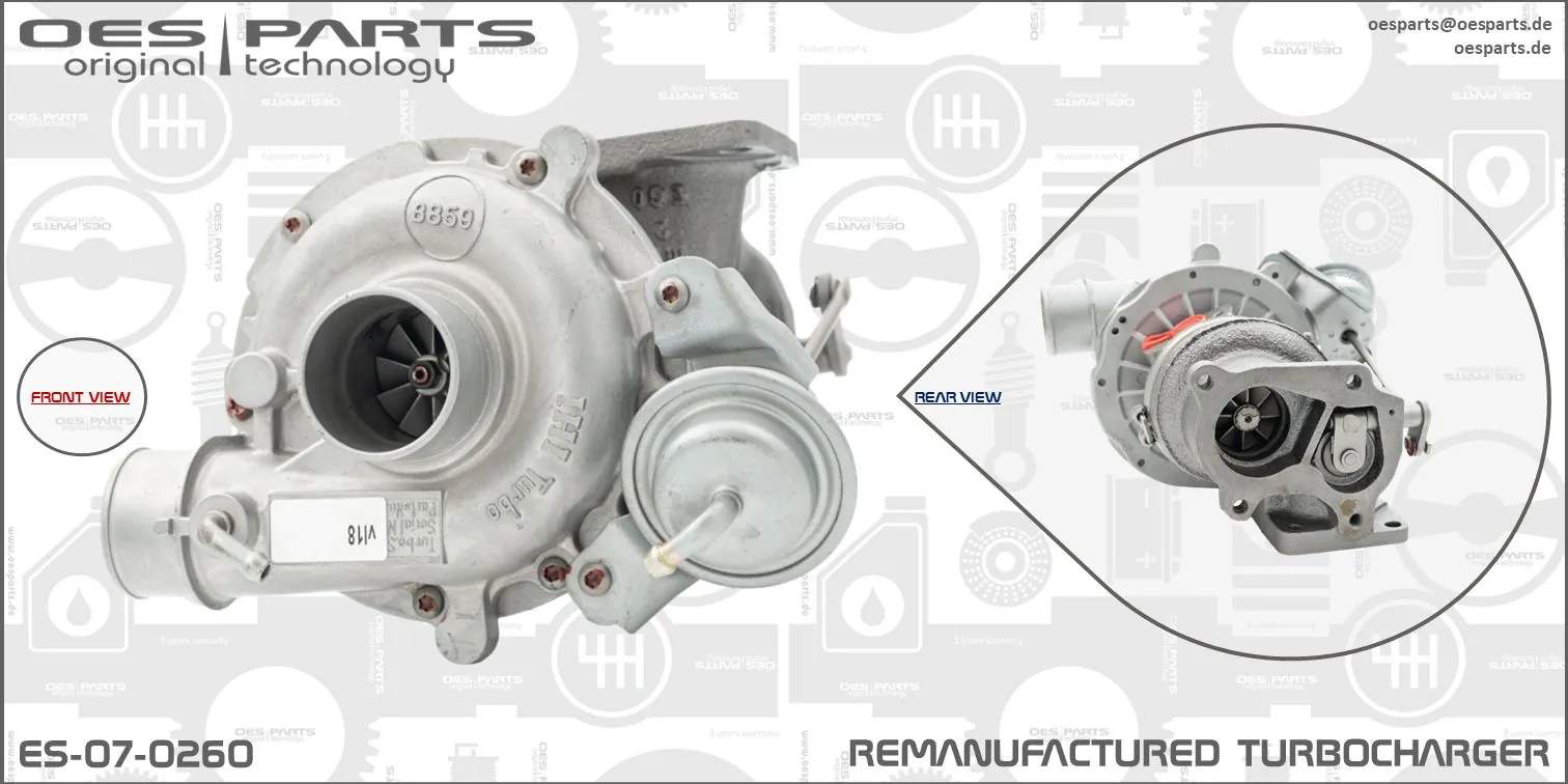 Charger, charging (supercharged/turbocharged) Product line OES-PARTS ES-07-0260