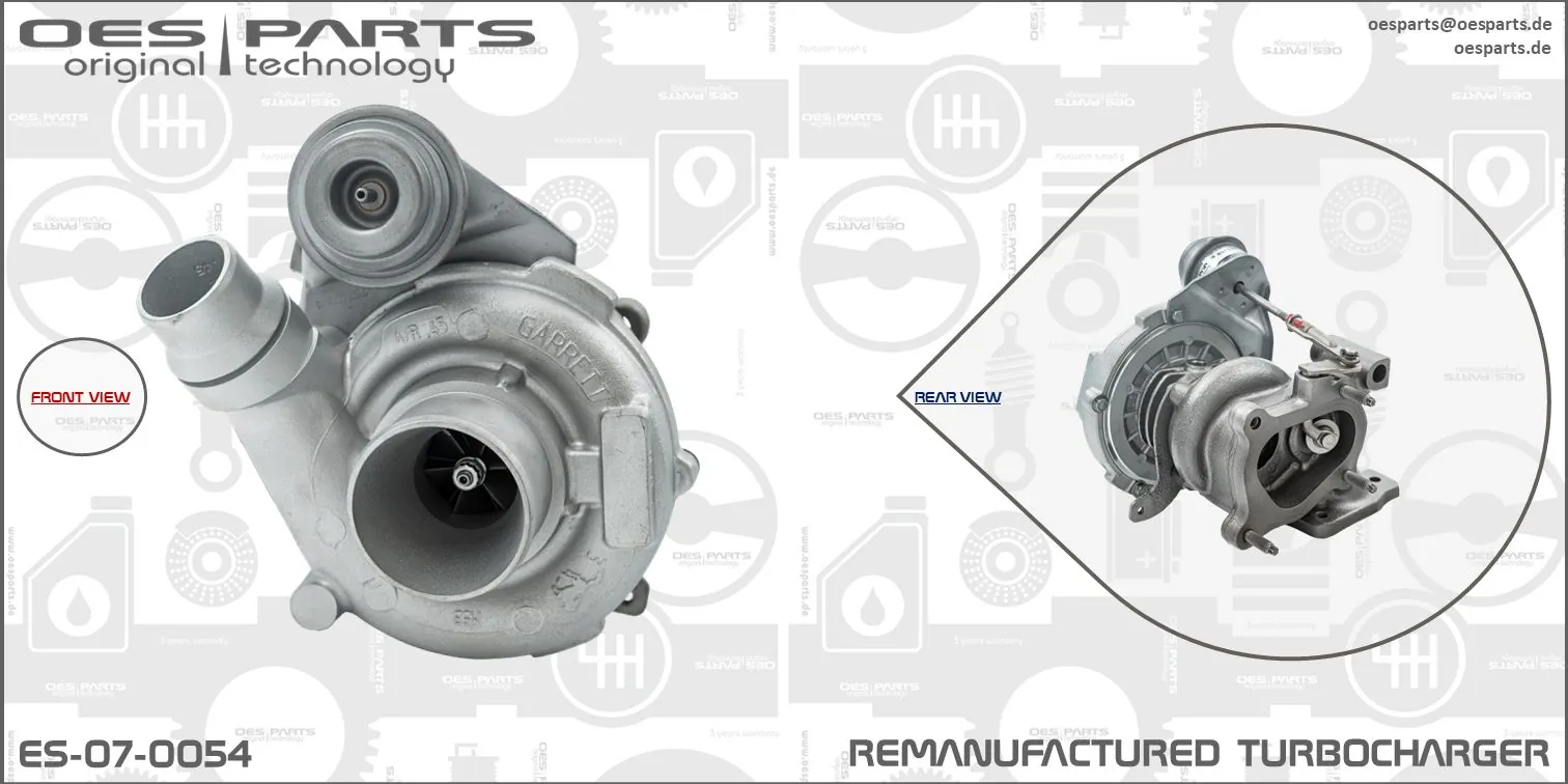 Charger, charging (supercharged/turbocharged) Product line OES-PARTS ES-07-0054