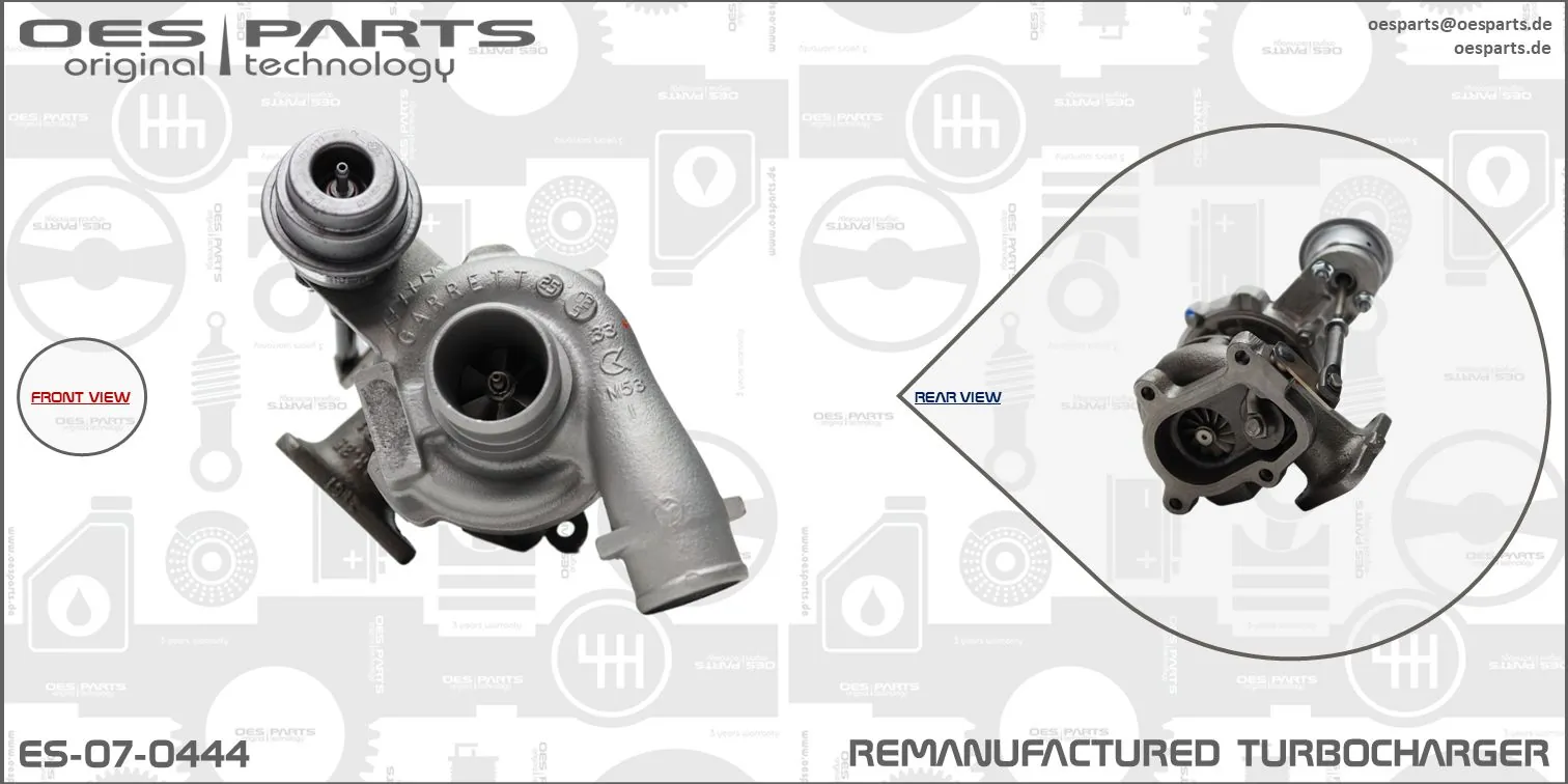 Charger, charging (supercharged/turbocharged) Product line OES-PARTS ES-07-0444
