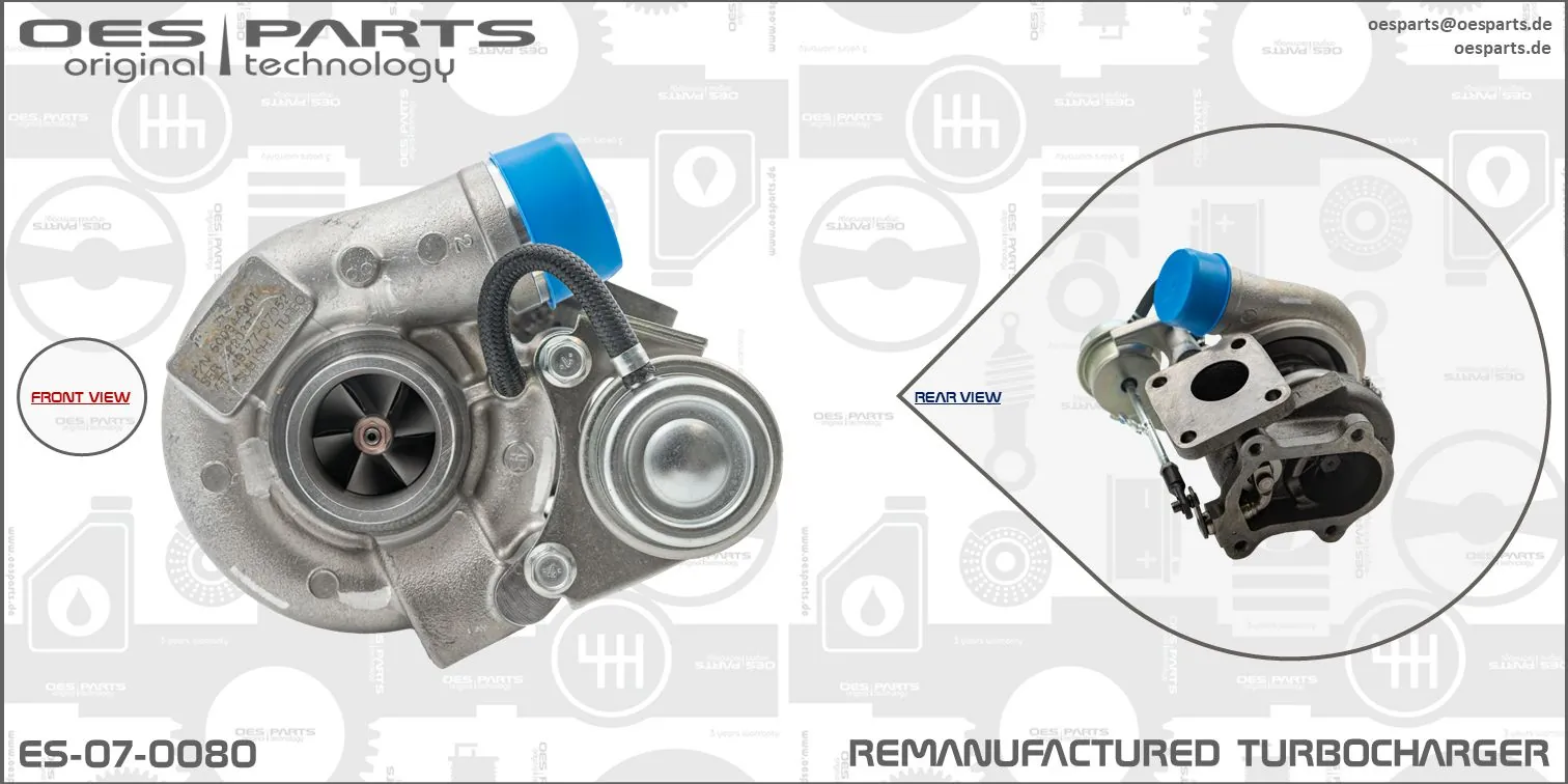 Charger, charging (supercharged/turbocharged) Product line OES-PARTS ES-07-0080
