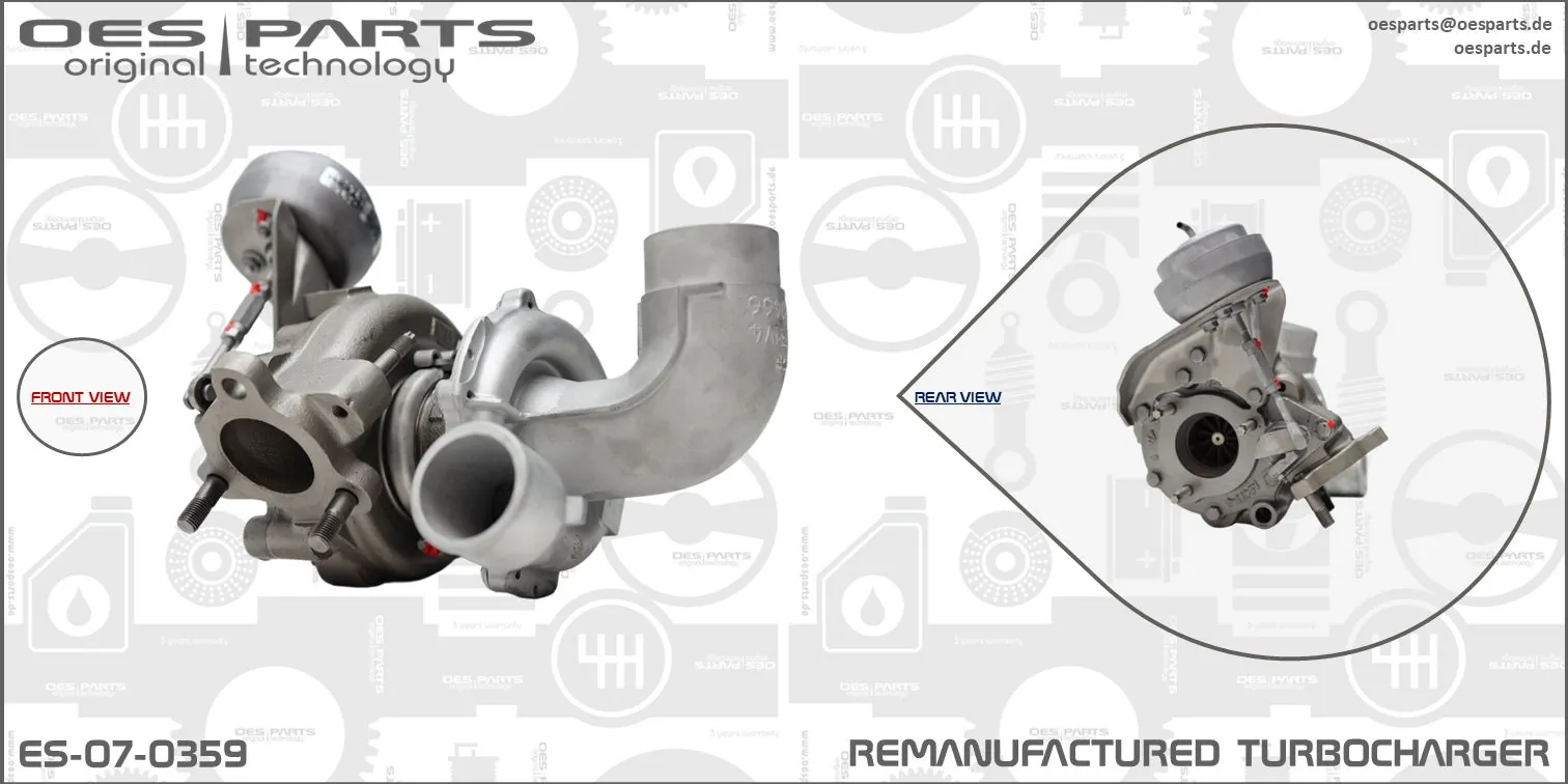 Charger, charging (supercharged/turbocharged) Product line OES-PARTS ES-07-0359