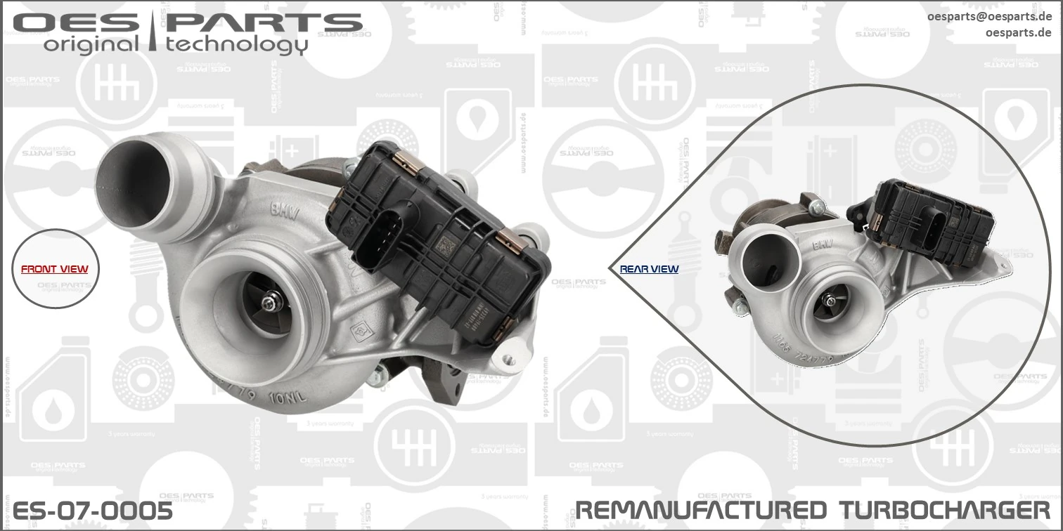 Charger, charging (supercharged/turbocharged) Product line OES-PARTS ES-07-0005