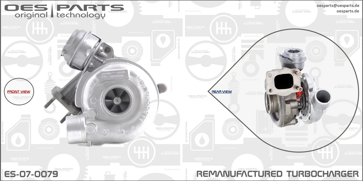 Charger, charging (supercharged/turbocharged) Product line OES-PARTS ES-07-0079