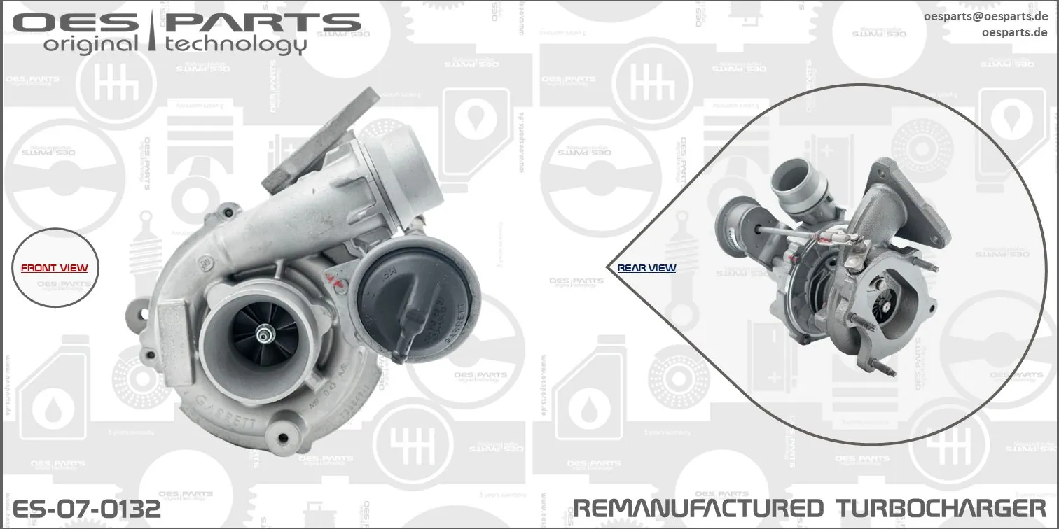 Charger, charging (supercharged/turbocharged) Product line OES-PARTS ES-07-0132