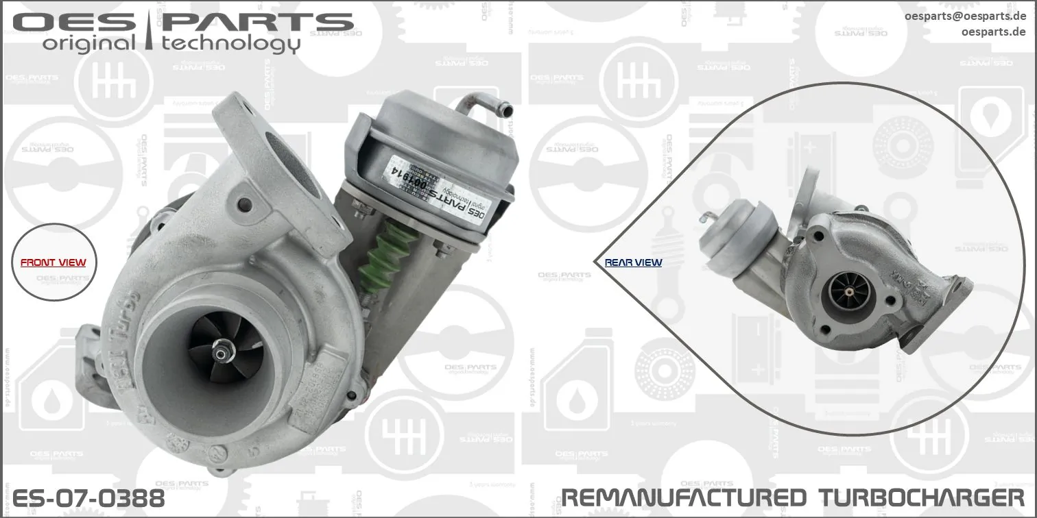 Charger, charging (supercharged/turbocharged) Product line OES-PARTS ES-07-0388