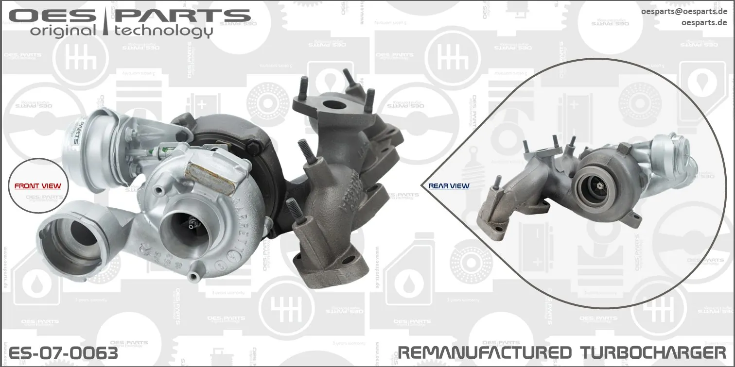 Charger, charging (supercharged/turbocharged) Product line OES-PARTS ES-07-0063