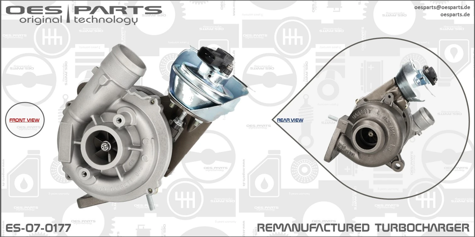 Charger, charging (supercharged/turbocharged) Product line OES-PARTS ES-07-0177