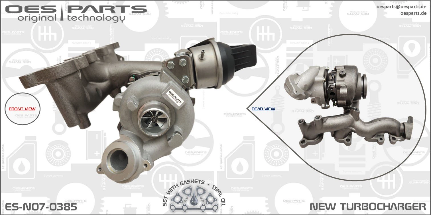 Charger, charging (supercharged/turbocharged) Product line OES-PARTS ES-N07-0385