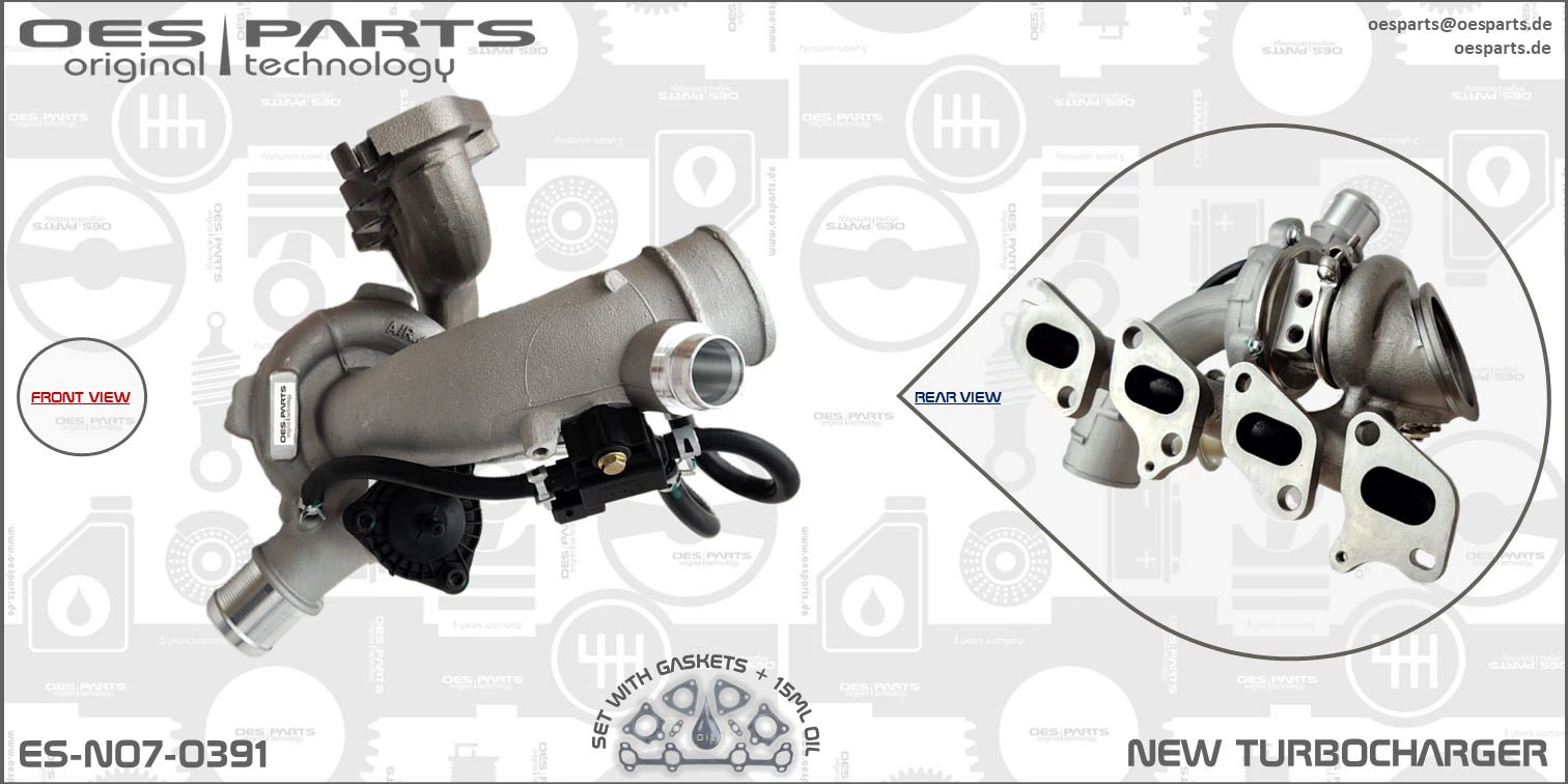 Charger, charging (supercharged/turbocharged) Product line OES-PARTS ES-N07-0391