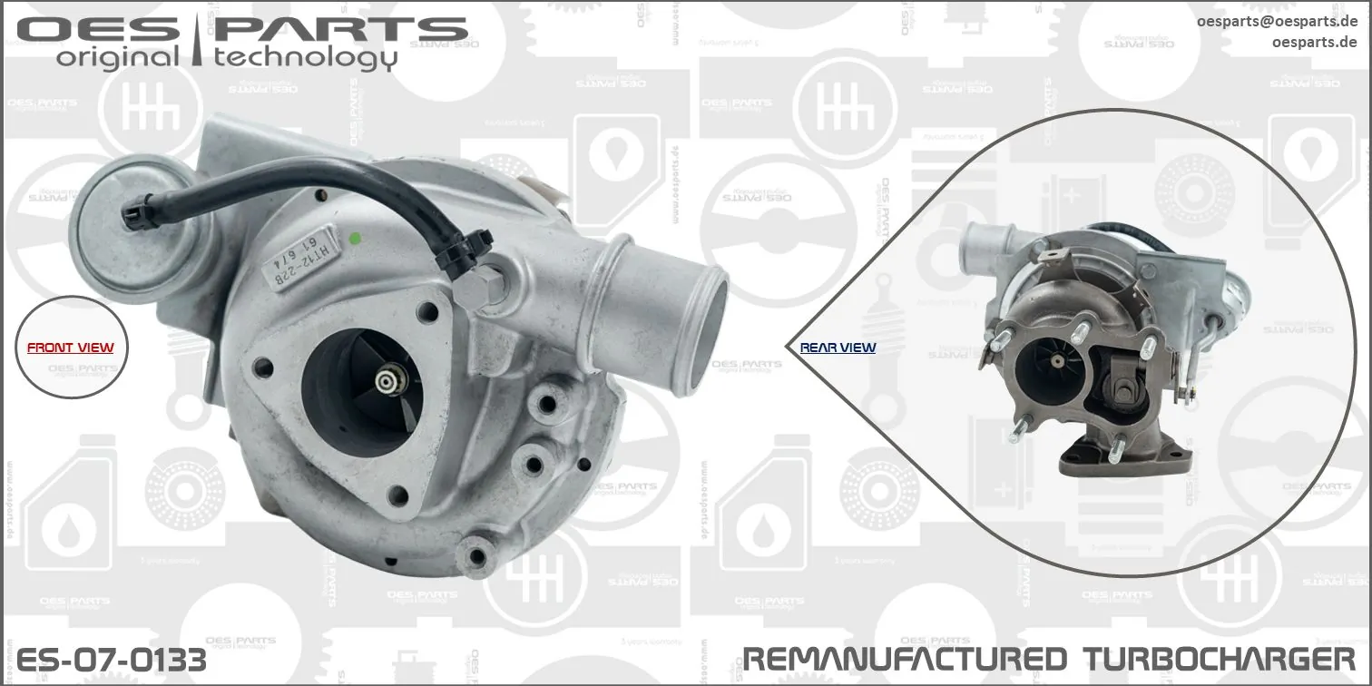 Charger, charging (supercharged/turbocharged) Product line OES-PARTS ES-07-0133