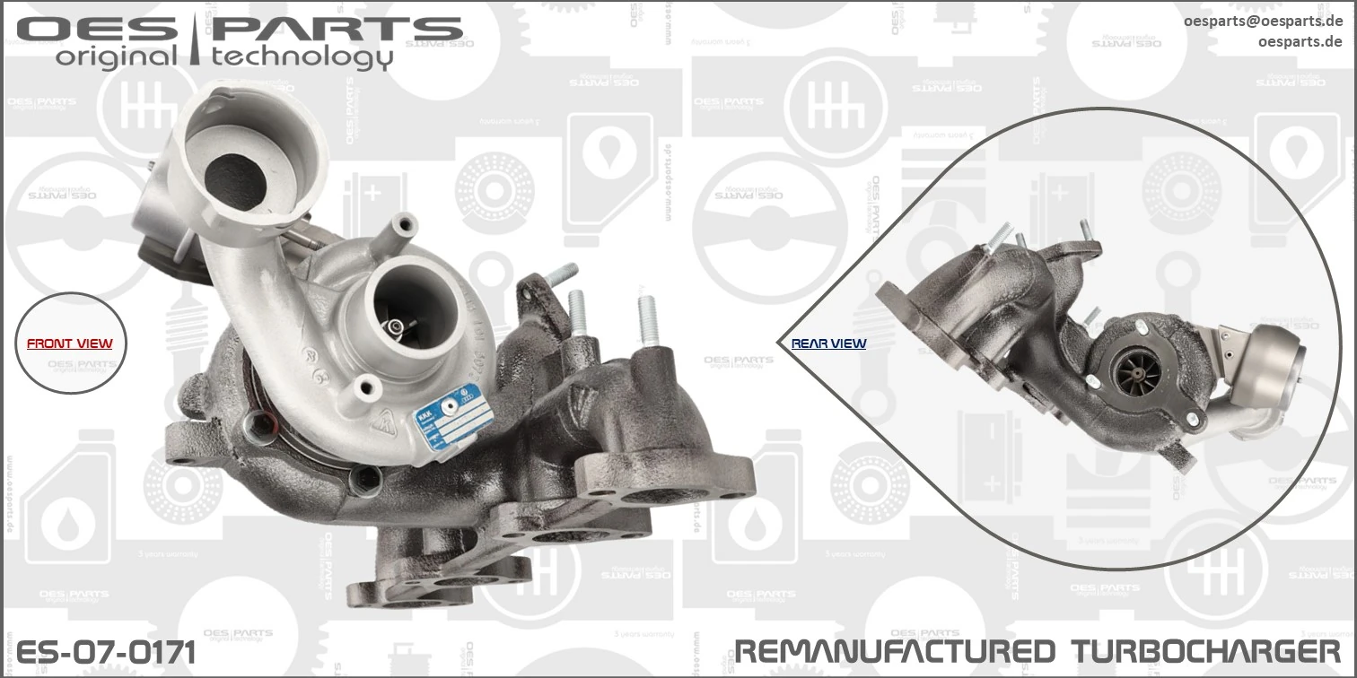 Charger, charging (supercharged/turbocharged) Product line OES-PARTS ES-07-0171