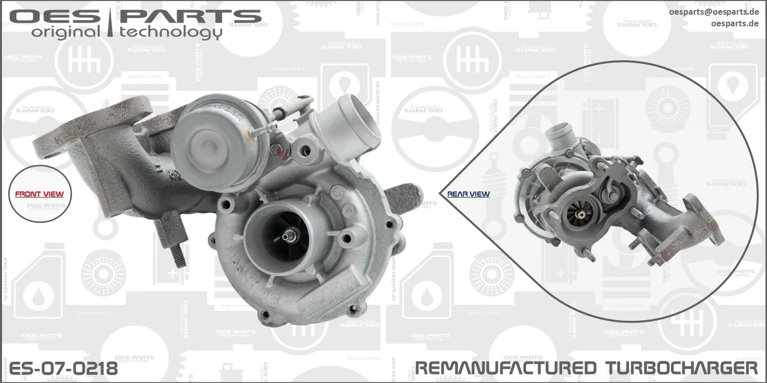 Charger, charging (supercharged/turbocharged) Product line OES-PARTS ES-07-0218