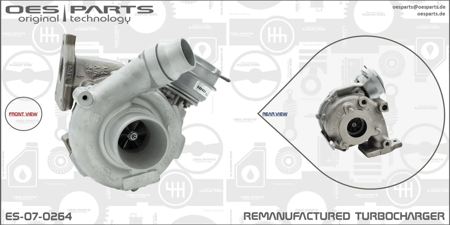Charger, charging (supercharged/turbocharged) Product line OES-PARTS ES-07-0264