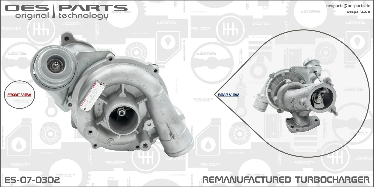 Charger, charging (supercharged/turbocharged) Product line OES-PARTS ES-07-0302