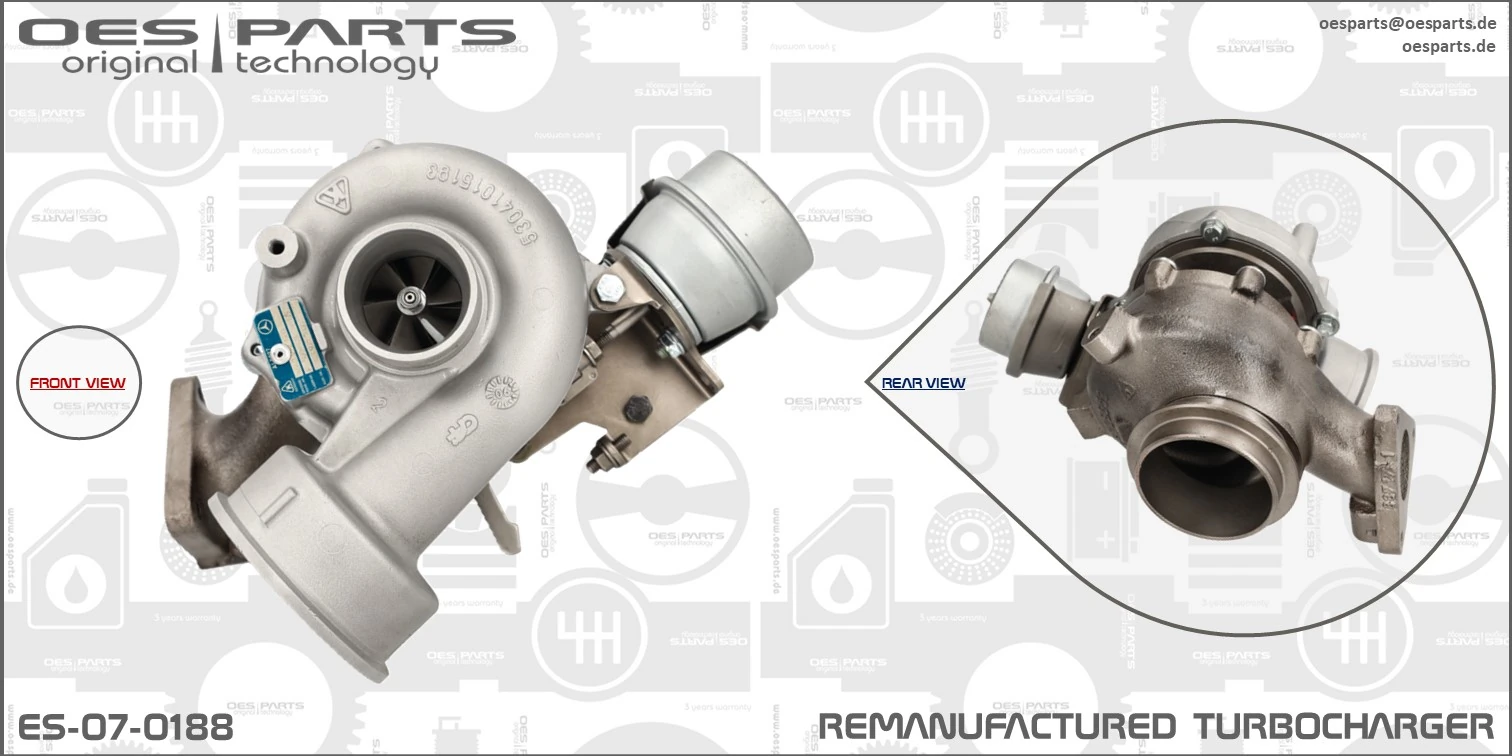 Charger, charging (supercharged/turbocharged) Product line OES-PARTS ES-07-0188