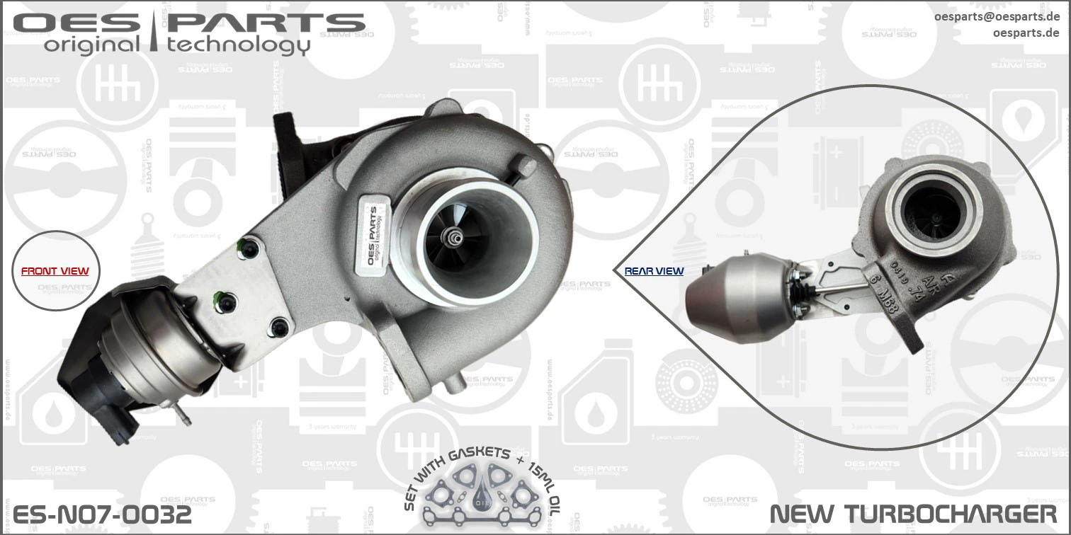 Charger, charging (supercharged/turbocharged) Product line OES-PARTS ES-N07-0032