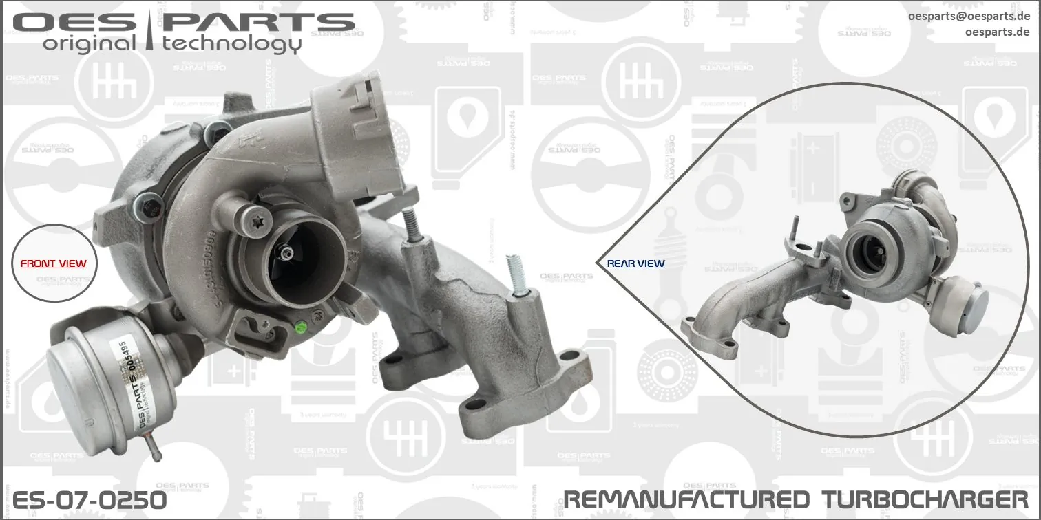 Charger, charging (supercharged/turbocharged) Product line OES-PARTS ES-07-0250