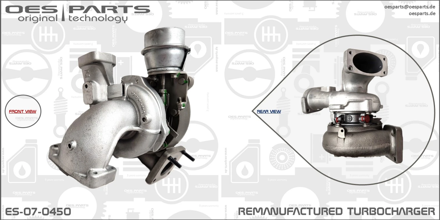 Charger, charging (supercharged/turbocharged) Product line OES-PARTS ES-07-0450