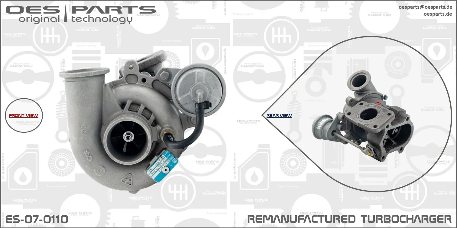 Charger, charging (supercharged/turbocharged) Product line OES-PARTS ES-07-0110
