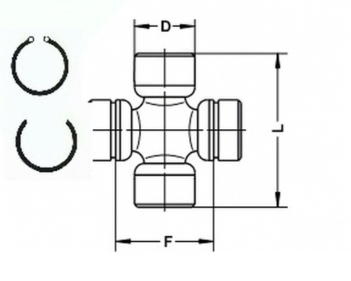 LÖBRO U 109 Joint, propshaft