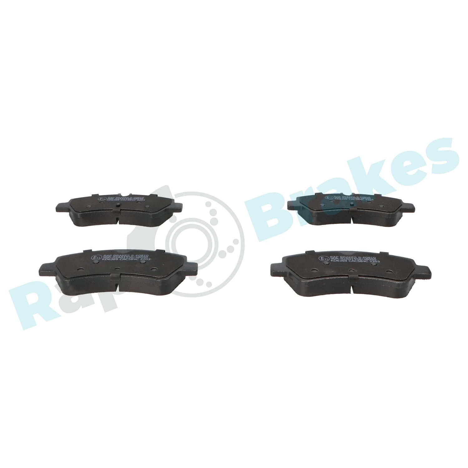 Brake Pad Set, disc brake R-P0810