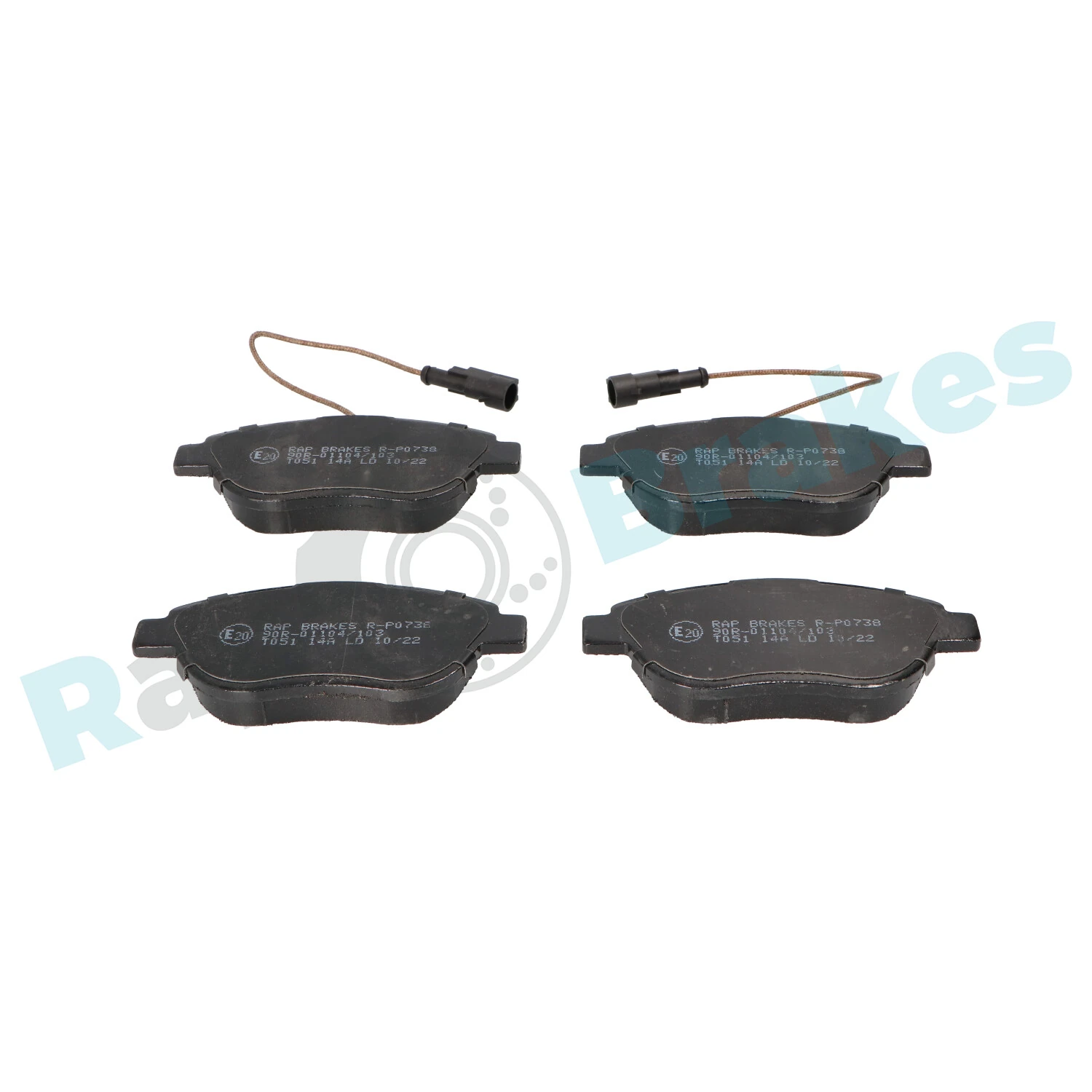 Brake Pad Set, disc brake R-P0738