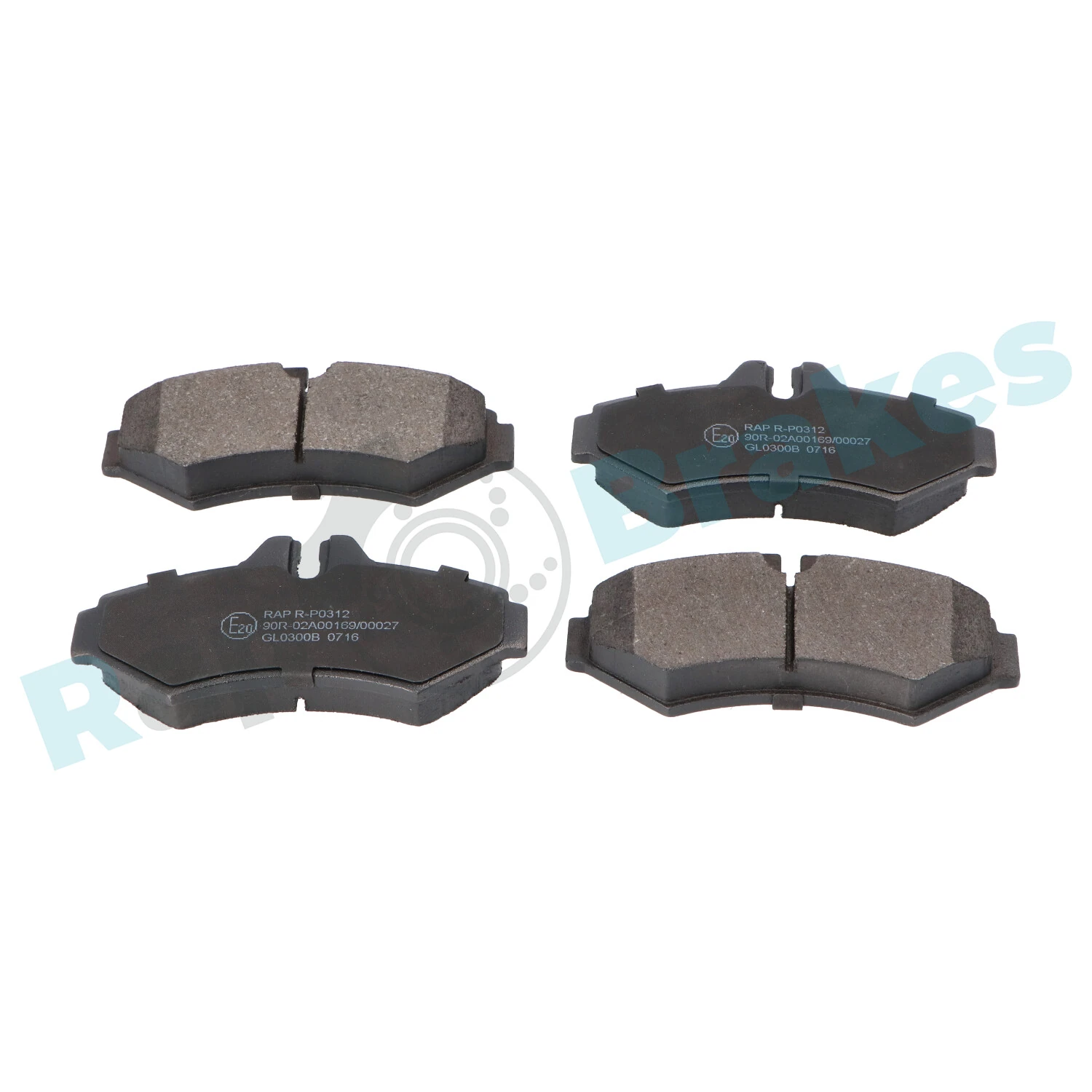 Brake Pad Set, disc brake R-P0312
