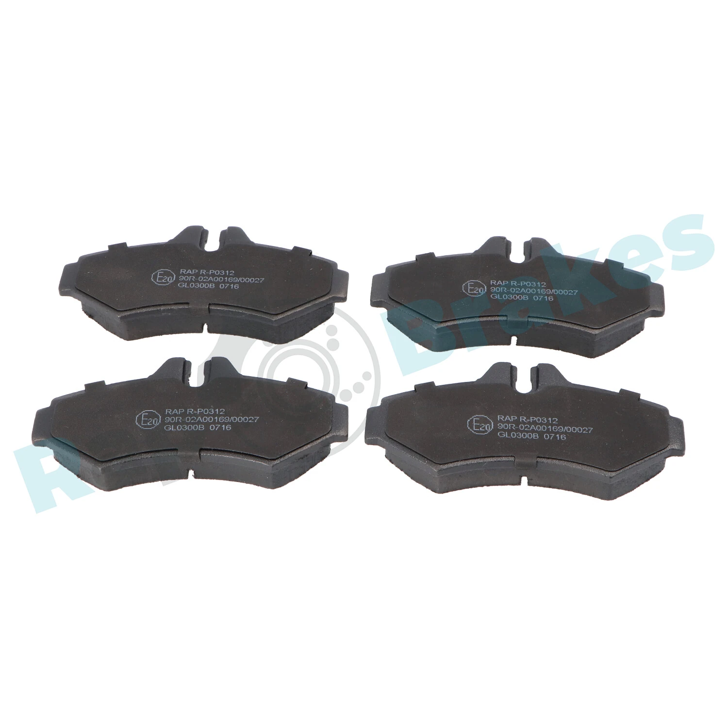 Brake Pad Set, disc brake R-P0312