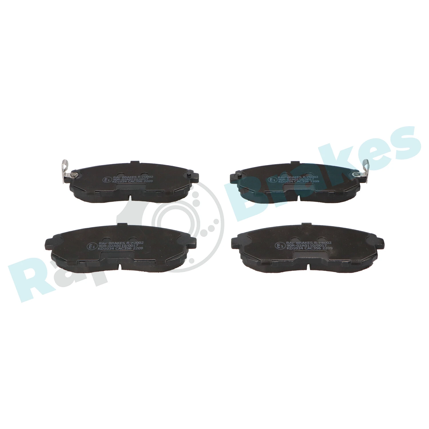 Brake Pad Set, disc brake R-P0002