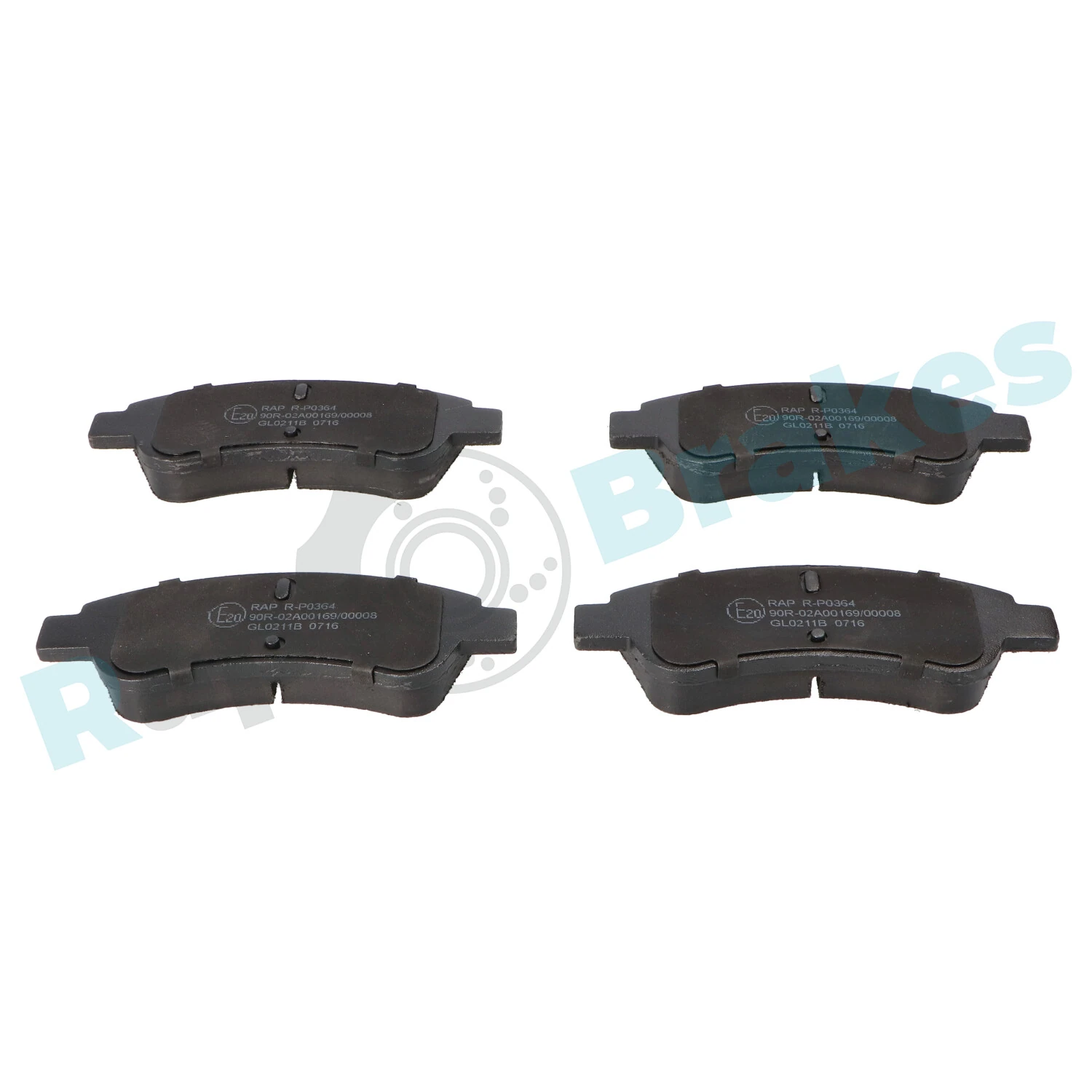 Brake Pad Set, disc brake R-P0364