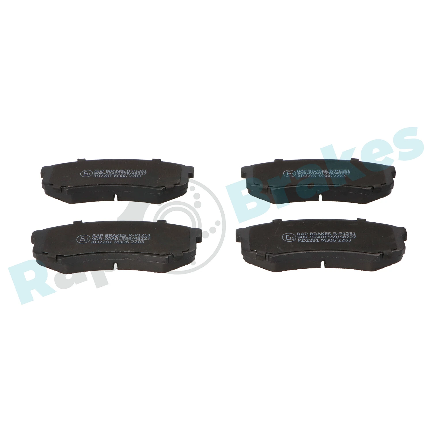Brake Pad Set, disc brake R-P1251