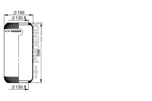 Bellow, air suspension Quality Range 1 E 18 D