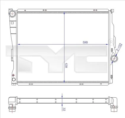 Radiator, engine cooling 703-0006-R