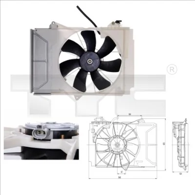 Fan, engine cooling 836-0011