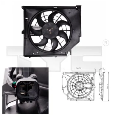 Fan, engine cooling 803-0005